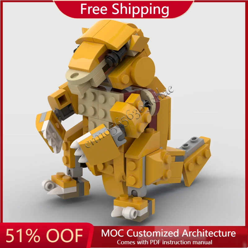 

Новинка, 158 шт., креативные строительные блоки MOC, милая модель Sandshrew, сделай сам, сборные игрушки для детей и взрослых, сюрприз, Рождественский подарок