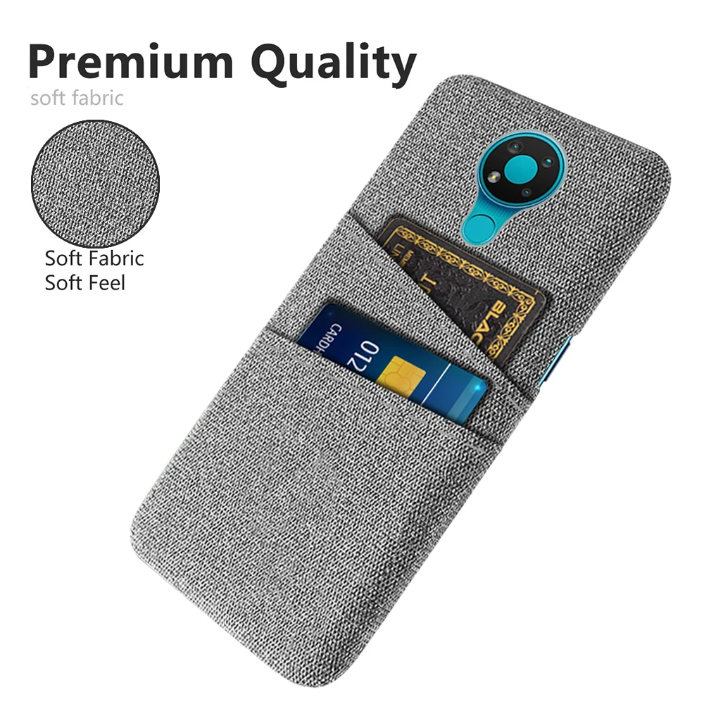 

Nokia 7.2 Case For Nokia 7.2 6.2 5.3 4.2 2.2 2.3 8.3 5G Luxury Fabric Dual Card Phone Cover for Nokia 7.2 6.2 Back Coque Funda