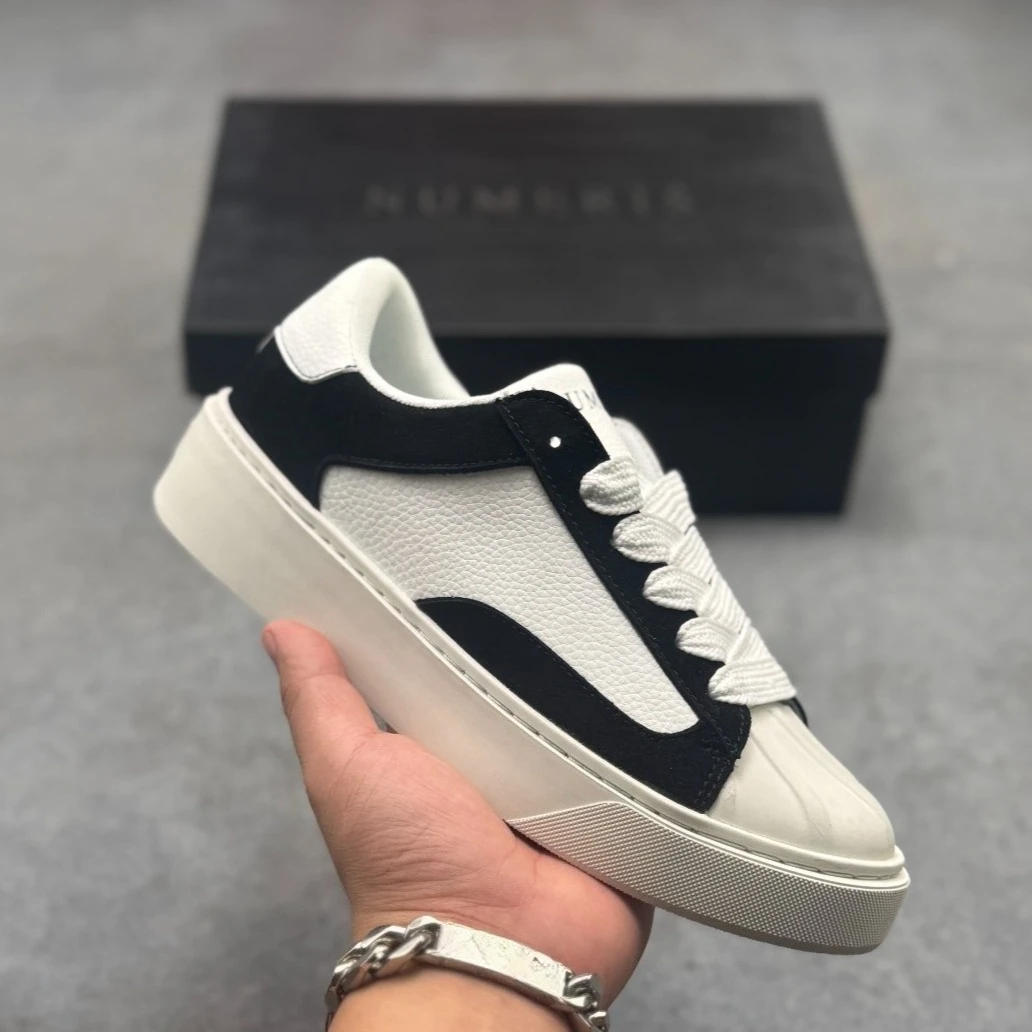 Hot-selling Unisex Shell-toe Casual Sneakers Numeris Color-blocked Platform Sneakers Low-top Trendy and Versatile White Sneakers
