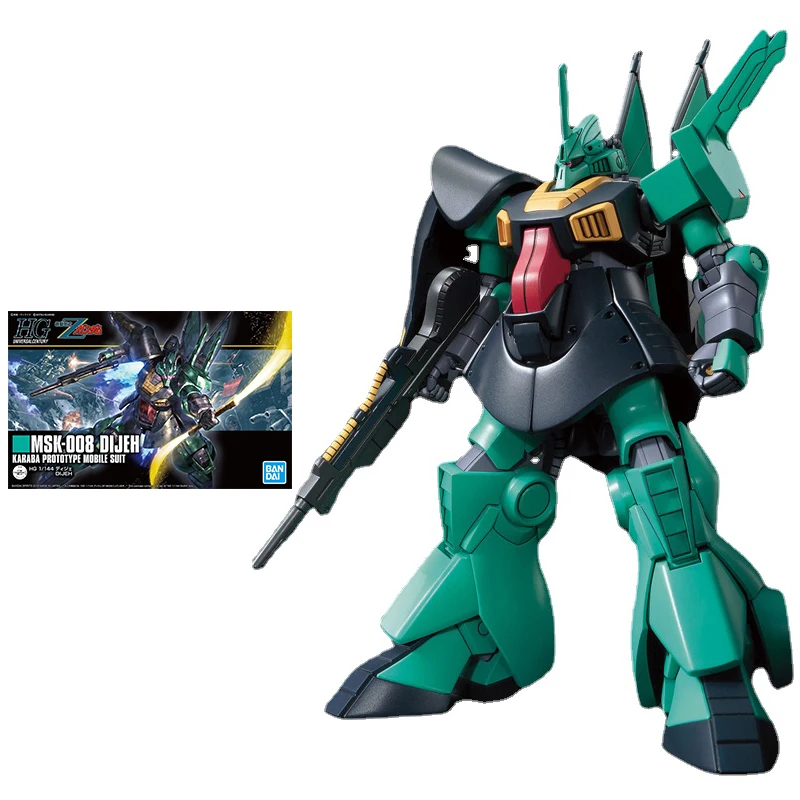 

Bandai Gunpla Assembly Model Kit Anime Figure HGUC 1/144 MSK-008 DIJEH Genuine Gunpla Action Figures Gifts for Children Toys