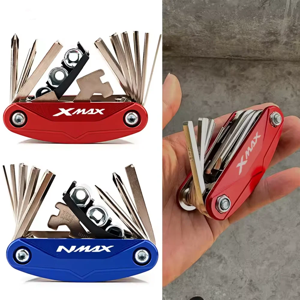 

2025 Motorcycle CNC Multi Tool Repair Screw Driver Set For Yamaha X-MAX 300 2024 XMAX 300 XMAX 250 XMAX 125 400 NMAX 155 NMAX125