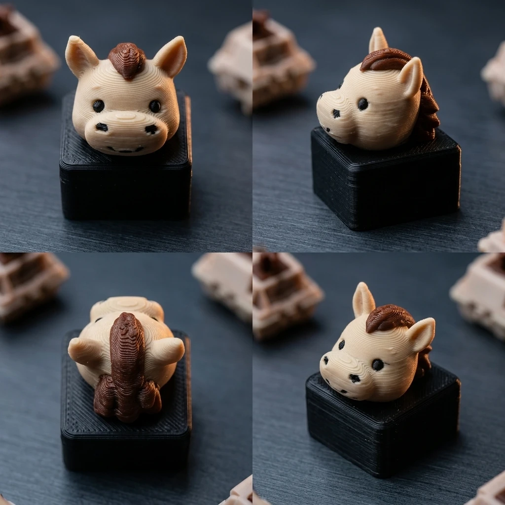 Niu Ma (office worker) modeling, ESC key cap, compatible layout-creative mechanical keyboard decoration, computer key cap