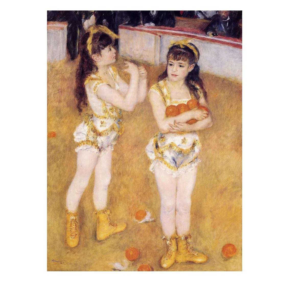 Hand painted high quality reproduction of Acrobats at the Cirque Fernando by Pierre-Auguste Renoir figure painting on canvas