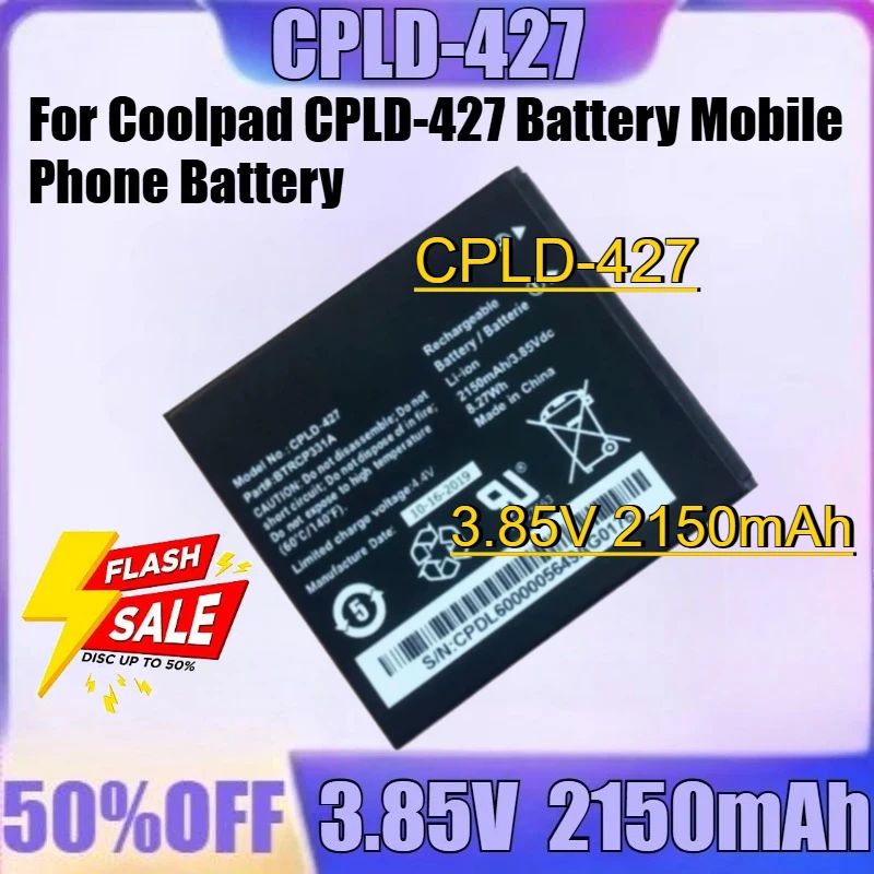 

For Coolpad CPLD-427 Battery Mobile Phone Battery New CPLD-427 3.85V 2150mAh High Quality Battery