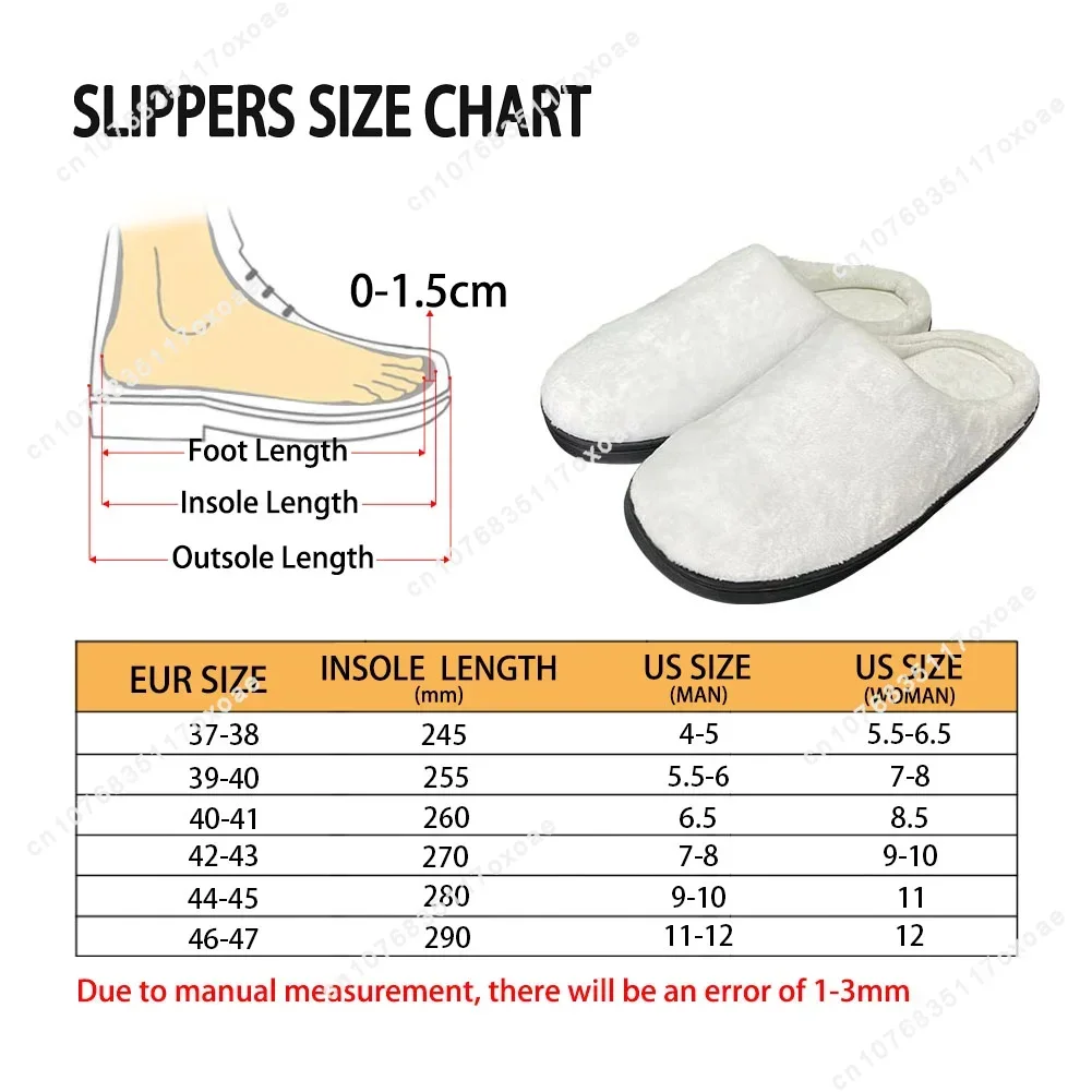 I-Indians Fashion Motorcy Home Cotton Slippers Mens Womens Plush Bedroom Casual Keep Warm Shoes Thermal Slipper Custom Shoe