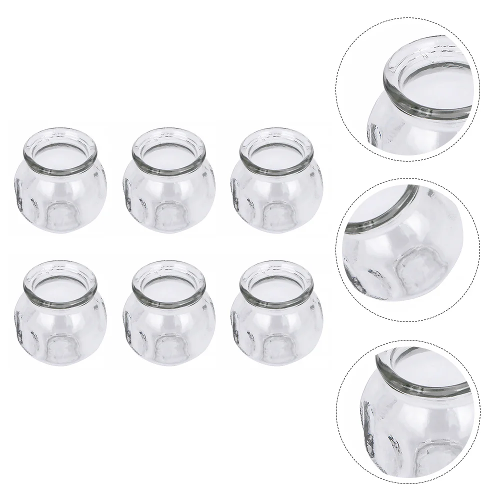 

1Set Glass Cupping Set Thickened Explosion Proof Medical Therapy Instrument Strong Suction Non Slip Finger Die Easy Use