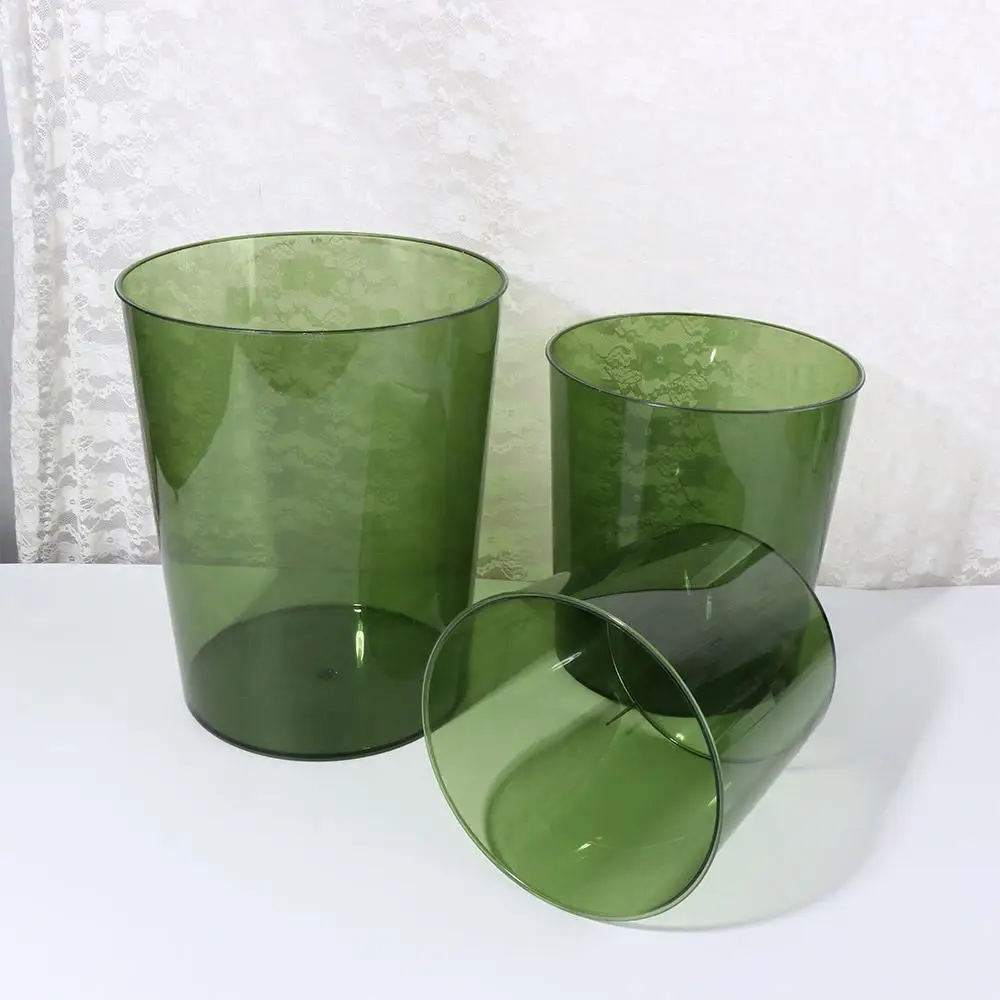 Organizer Container Verdickter Transparenter Müll PET Langlebiger Müllcontainer Licht Multifunktionaler Abfallbehälter Toilette