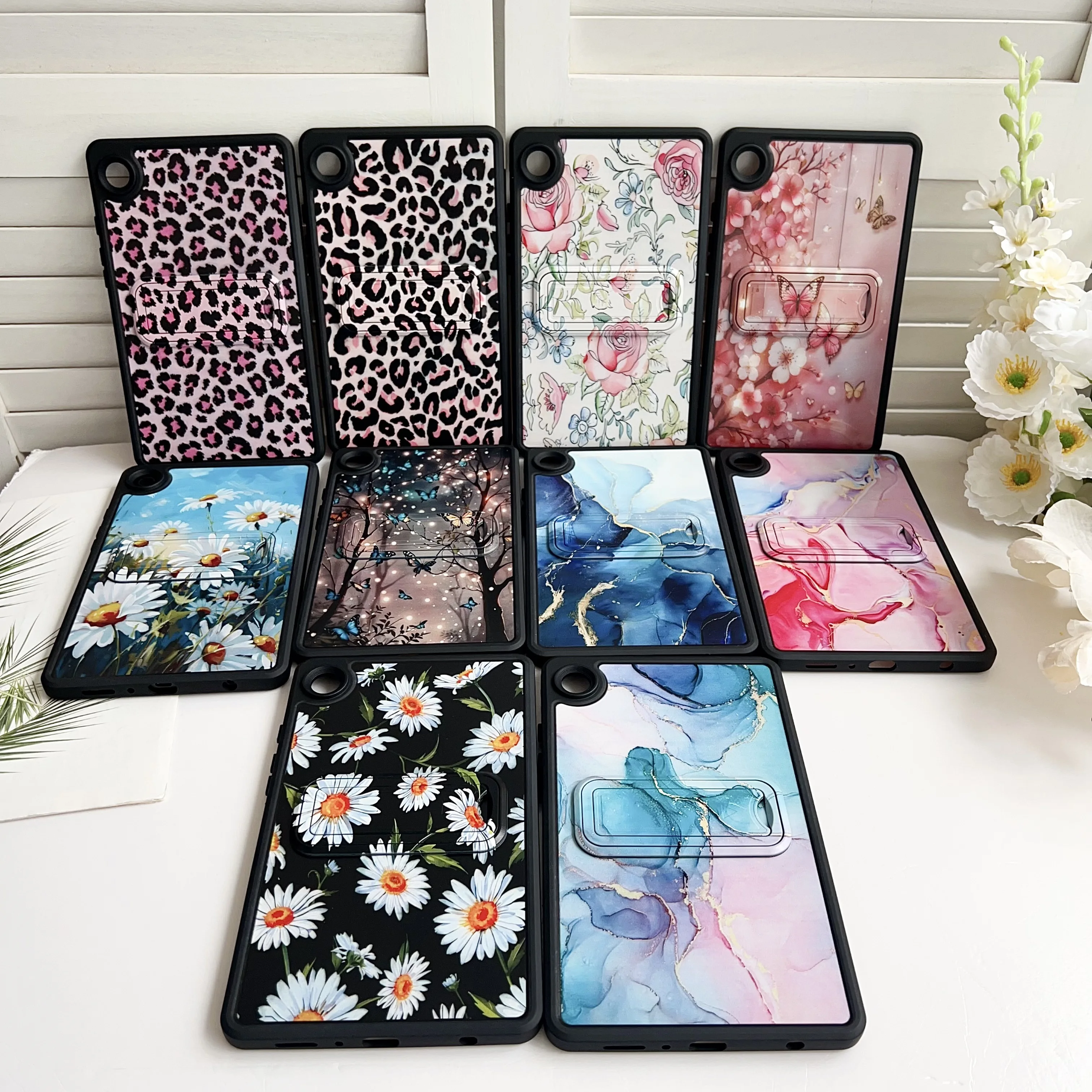 

For Samsung Galaxy Case TAB S9 A9 A7 LITE SM-X200 A8 10.5 S6 Lite Stand Tablet Cover Funda For Tab S10/S10 FE A9+ 2023