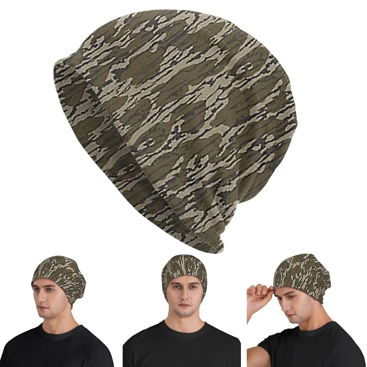 Everything Bottom Lands Camo Warm Knitted Cap Hip Hop Bonnet Hat Autumn Winter Outdoor Beanies Hats for Men Women Adult