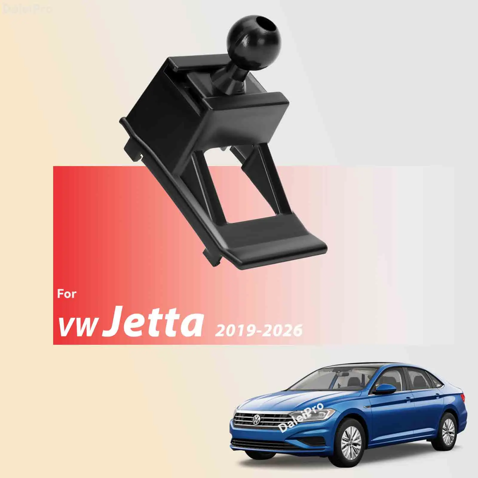 Designed for VW Jetta 2019 2020-2026 MK7 Vento Phone Holder Car Magnetic Mount Smart Sensing One-Touch Release Wireless Charger