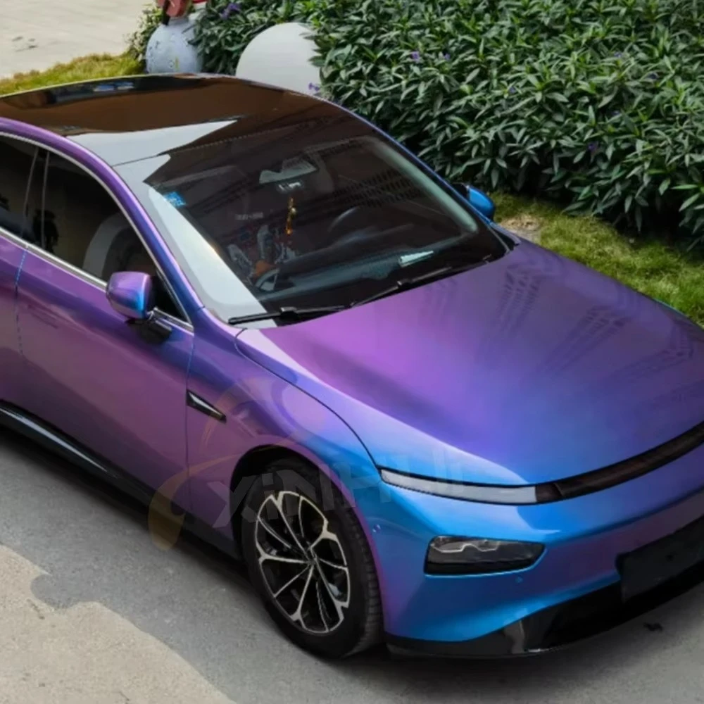 

Manufacturer PPF Film Self Healing TPU Full Body Glossy Chameleon Blue Green Purple Colorful Car Wrap Roll 7.5mil 1.52*15m