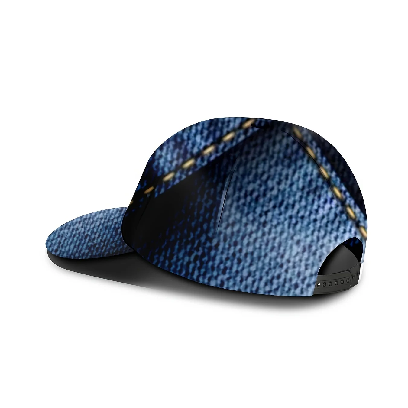 Baseball Cap with Check Print, Featuring a Vintage Stitching Design. This Unisex Cap Is Adjustable And Perfect for Everyday Outi