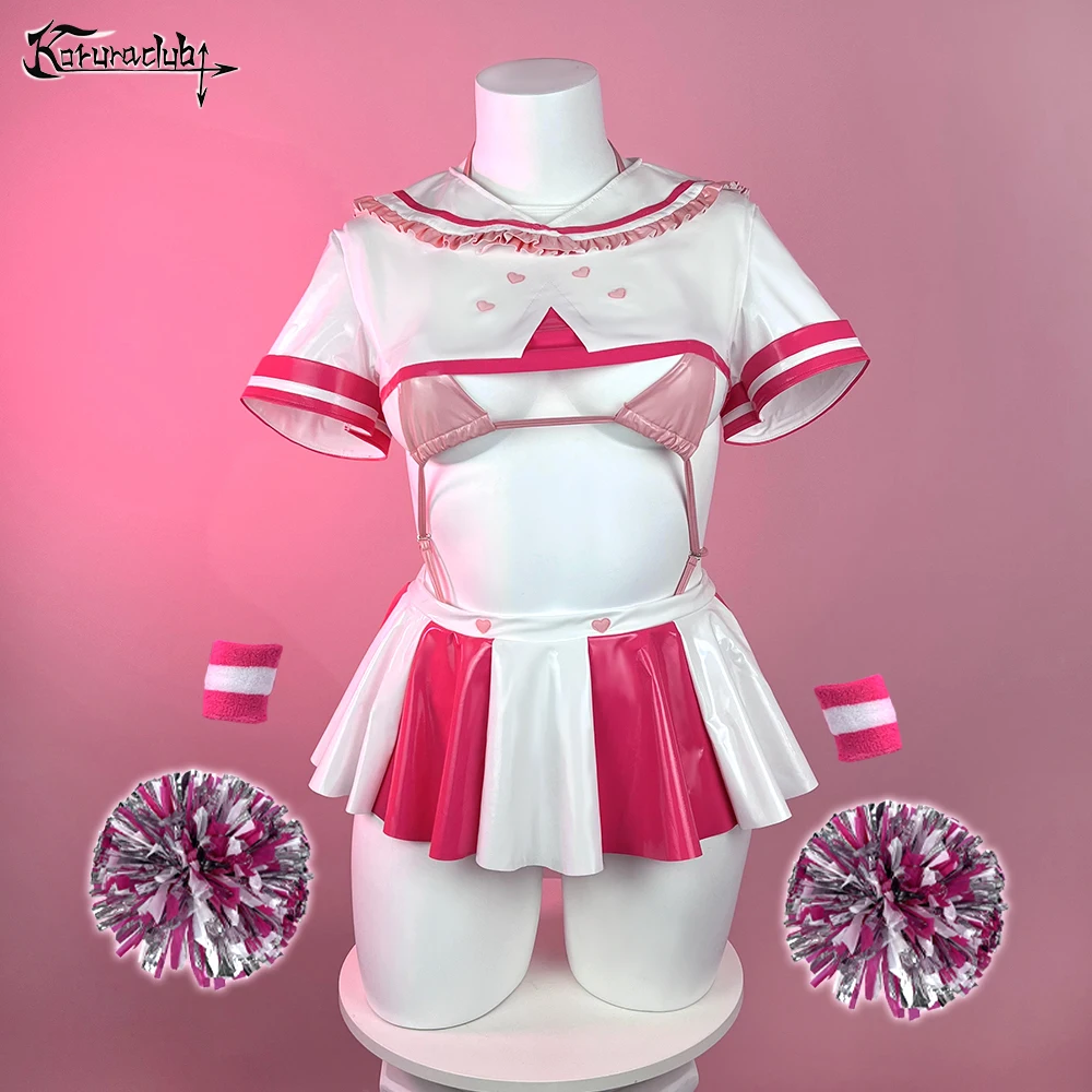 Women white sailor suit jk short skirt plus size cute cosplay costumes Cheerleaders sexy pink bikini lingerie uniforms