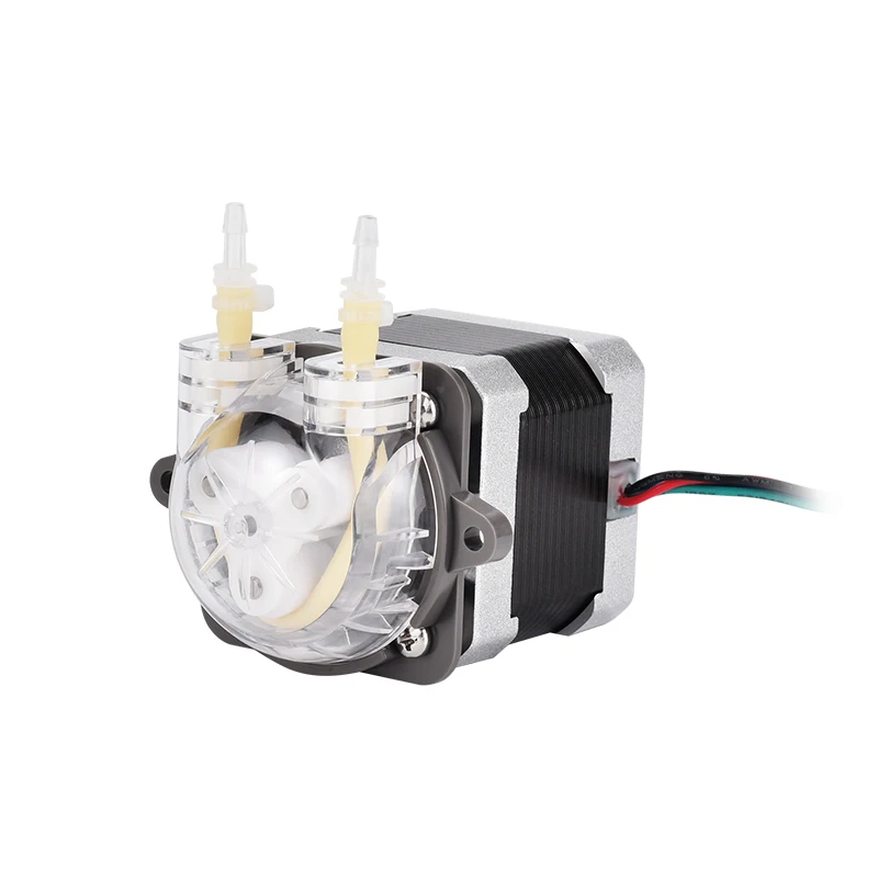 PENGPU 24V Mini Peristaltic Pump High Precision 70mLPM Stepper Motor Micro Water Pump BPT Pipe Low Pressure OEM Customizable