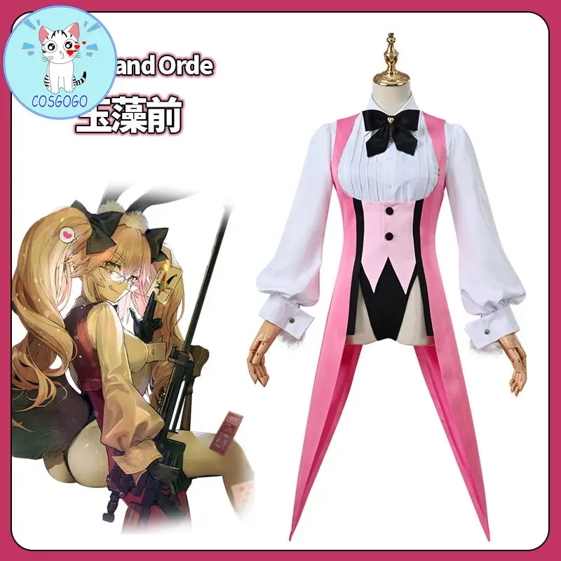 Anime Fate Grand Order Cosplay Costumes FGO Tamamo no Mae Koyanskaya Cosplay Outfits Halloween Carnival Jumpsuit Outfits