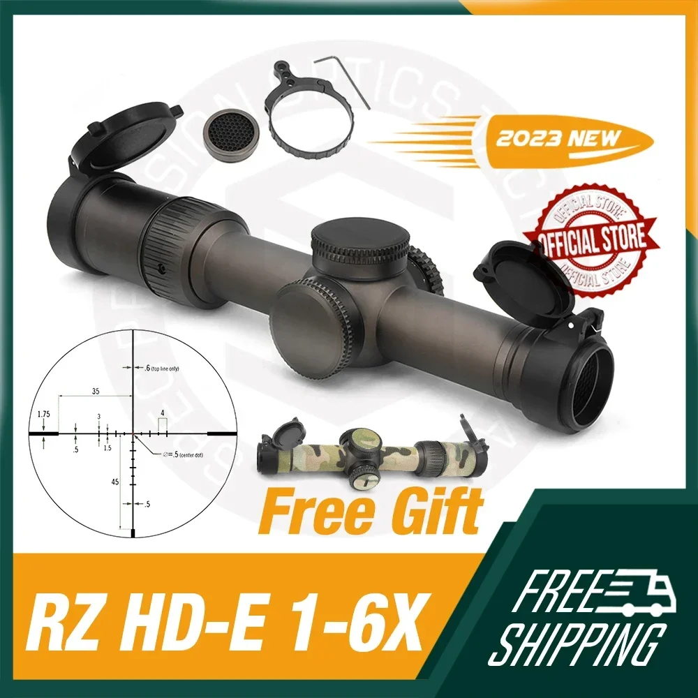 2024 New RZ HD-E GENII 1-6X SFP LPVOTactical Riflescope Upgraded Classis Speed Scope For Airsoft Hold zero