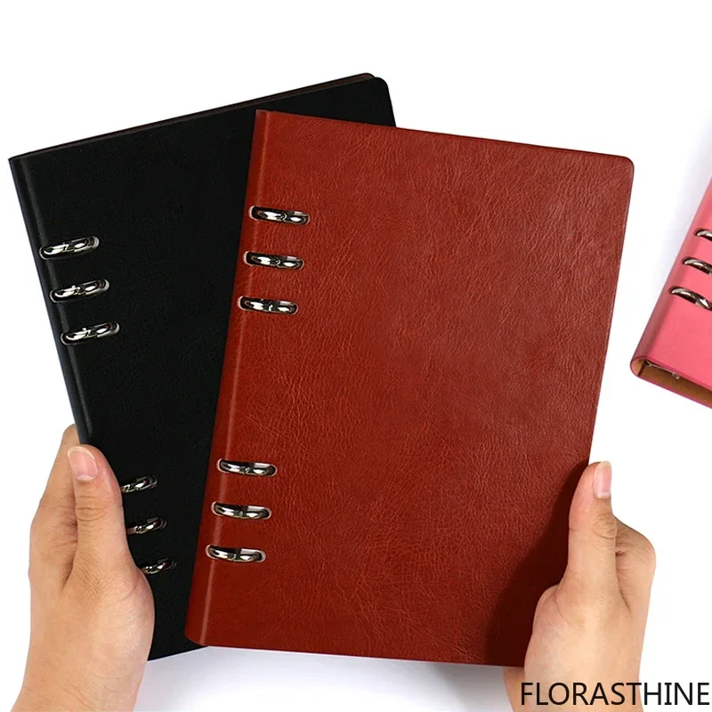 A4 B5 a5 a6 Loose-leaf Notebook Diary Notepad Leather School Agenda Note Books Travelers Journal Stationery Libreta Sketchbook
