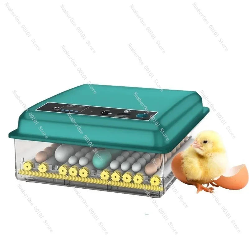 Small Household Egg Incubator for Chicken Duck Goose, Automatic Pigeon Quail Hatcher, Intelligent Breeding Equipment