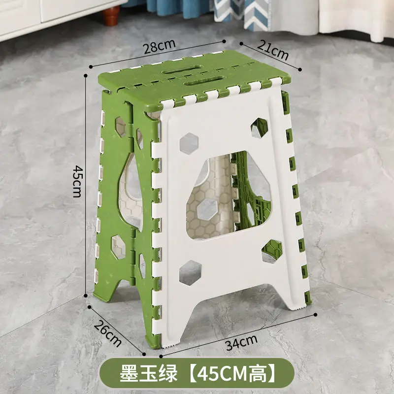 

Heavy Duty Folding Stool-Portable Plastic Chair for Indoor/Outdoor Use Compact Camping Seats with Non-Slip Feet for Adults& Kids