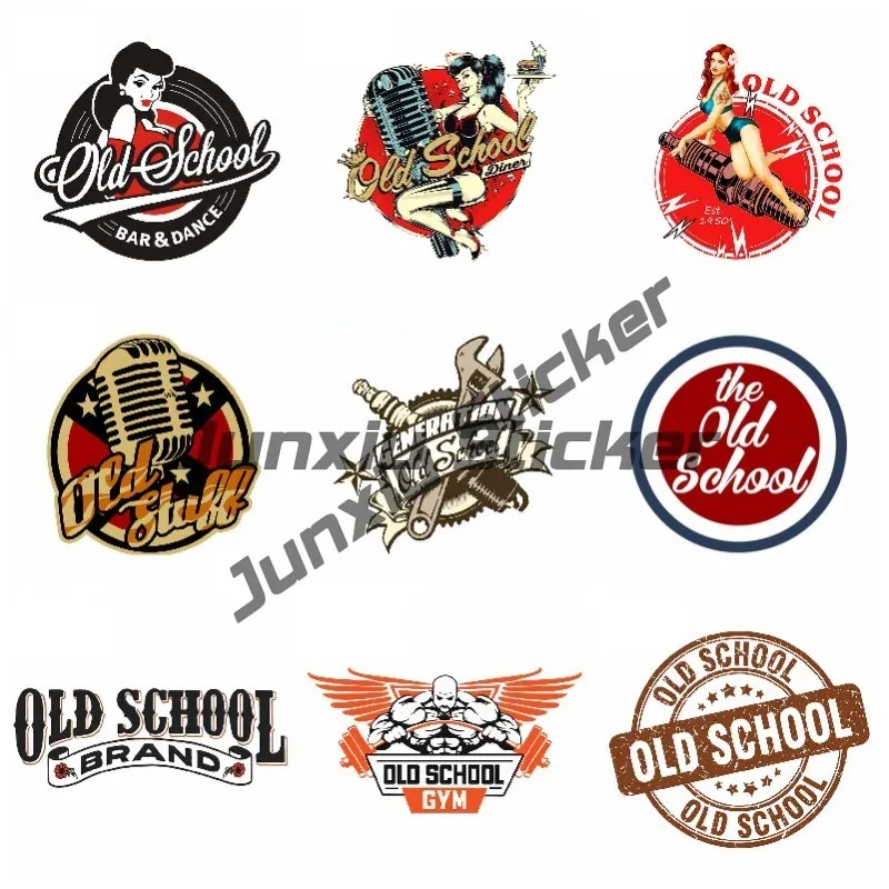 

Classic for Old School Refrigerator Car Stickers Waterproof Sunscreen for Toolbox Car Body Motorcycle Vinyl Decal Car Decoration