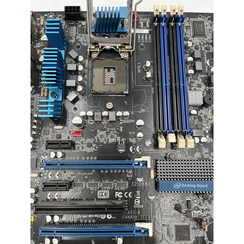 Placa base de escritorio para Intel DP67BG Skull P67 LGA1155 ATA3.0 USB3.0, prueba perfecta de buena calidad