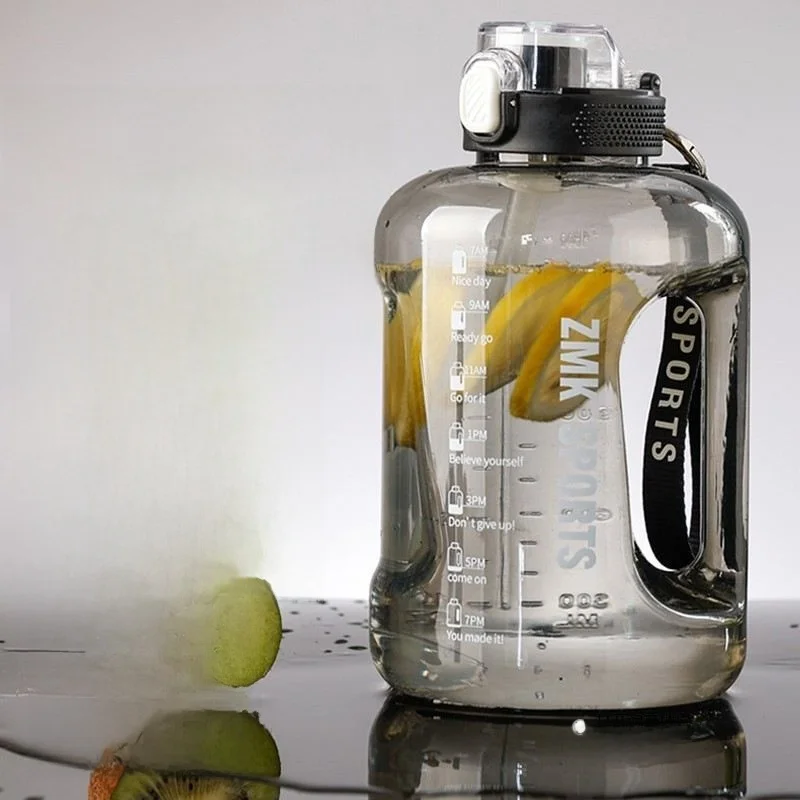 

Большая пластиковая чашка для воды Capaci Tritan для мужчин, спортивная, устойчивая к высоким температурам, одноразовая чашка с двойным горлышком