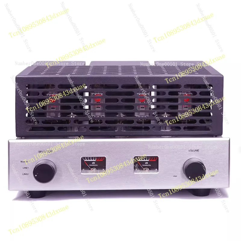 Bluetooth HiFi Class A Tube Amplifier EL34 Push Pull Vacuum Tube Amp High Power Stereo Audio Receiver