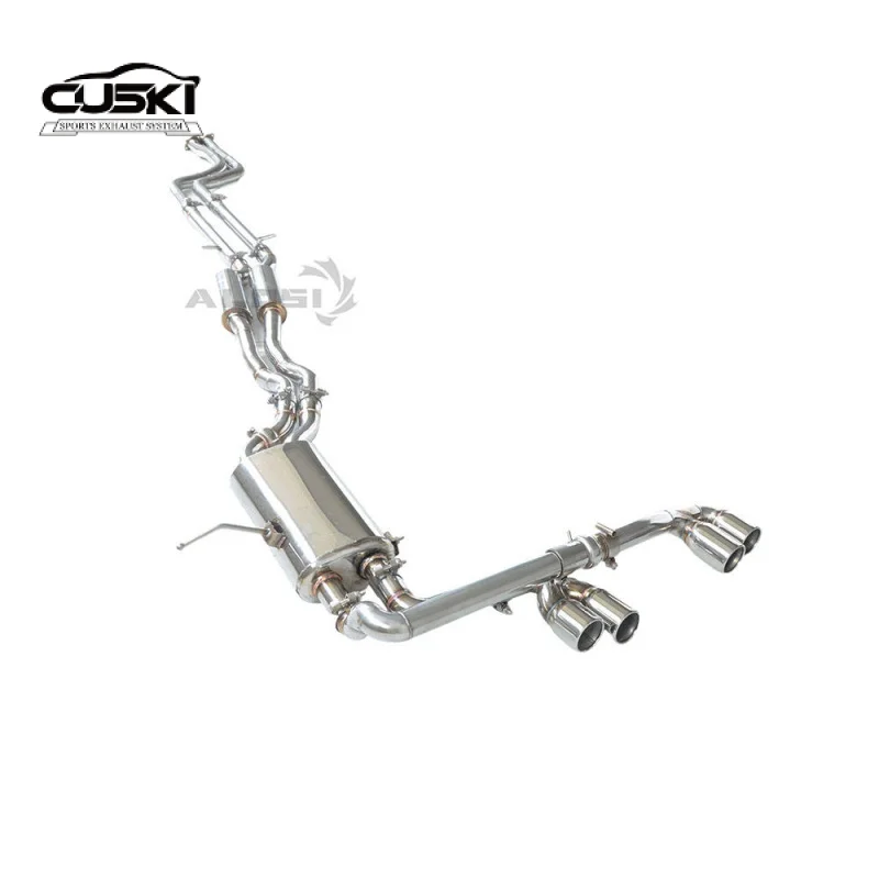 

Выхлопная труба высокого давления Catback подходит для BMW 325 E46 2,5 Высокопроизводительная выхлопная система с интеллектуальным клапаном