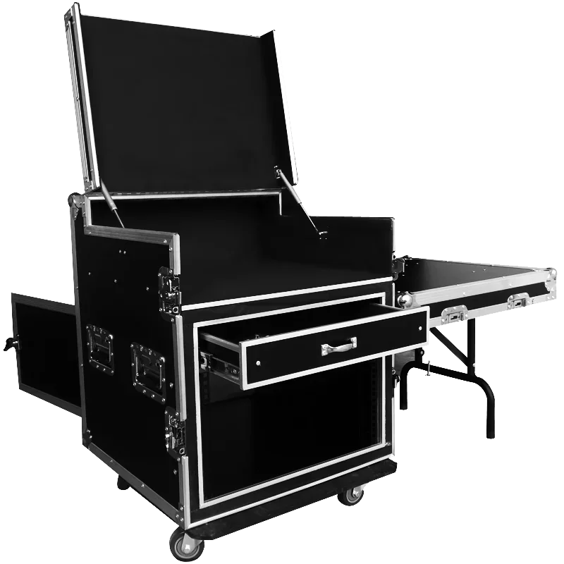 Professional 16U power amplifier chassis, air case, cabinet, mixer shelf, custom 8U6U12U audio stage storage box