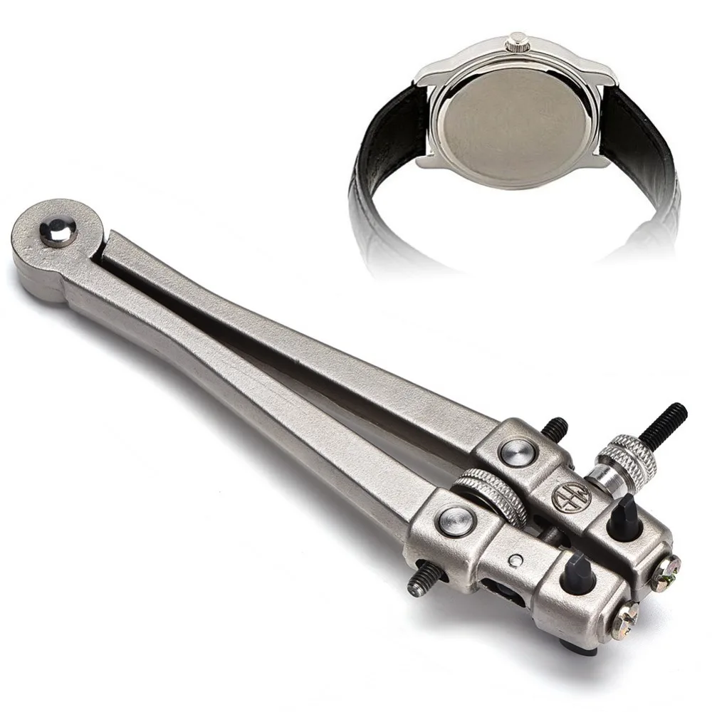 Precision Steel Watch Back Case Opener Silver Watch Case Wrench Watch Repair Tool Battery Replacement