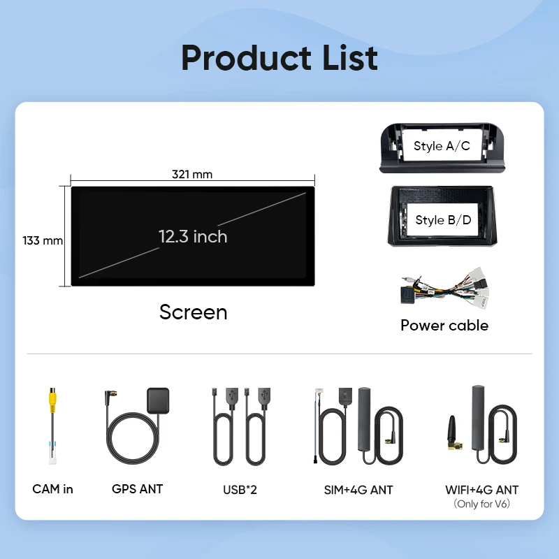 Ainavi 12.3 Inch For Toyota Corolla 2019 2020 2021 2022 2023 2025 E210 Wireless Carplay Android Auto Radio Car Multimedia Player