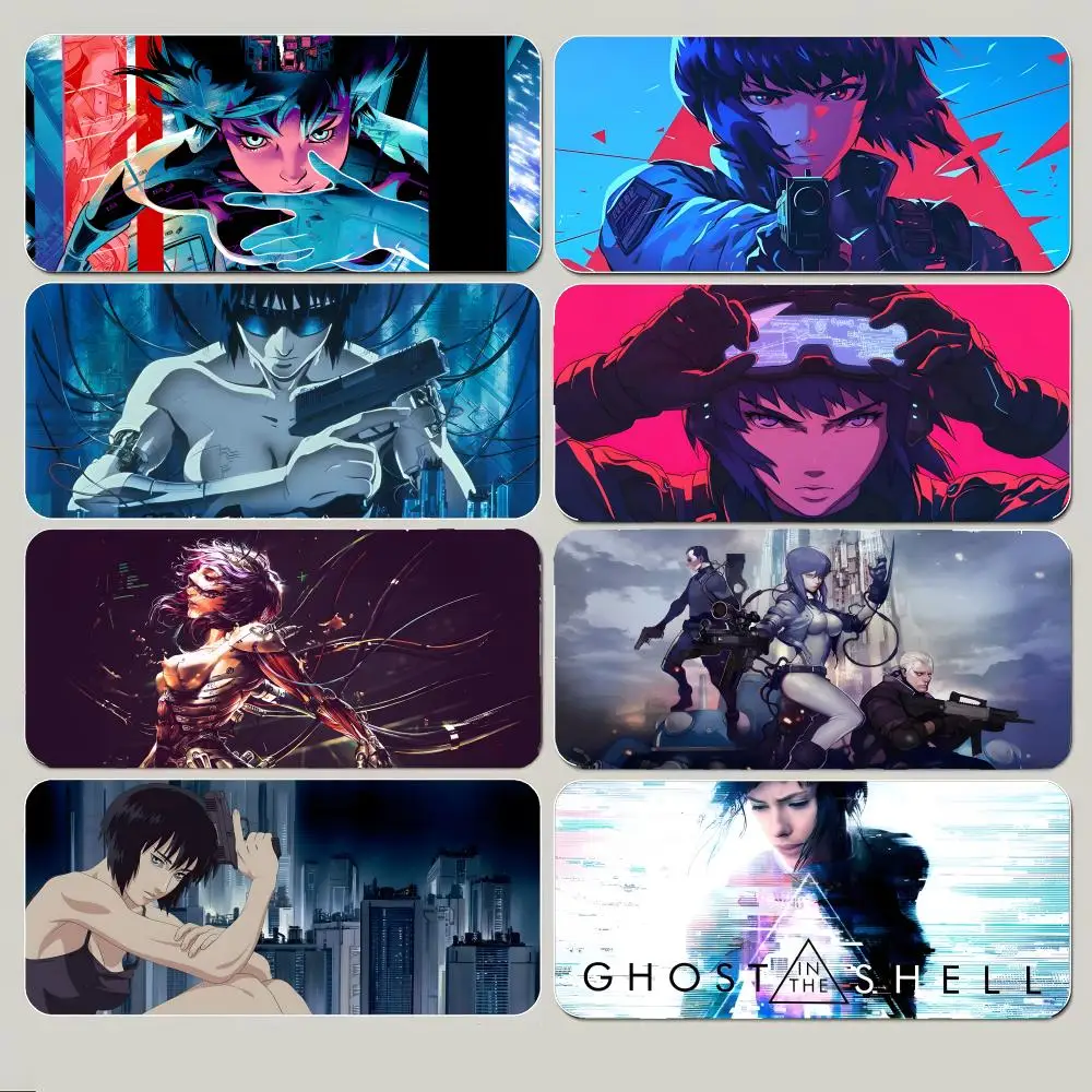 cyberpunk robot G-Ghost In The Shell Mouse Pad Large Gaming Mousepad with Thick Stitched Edge Non-Slip Desk Mat