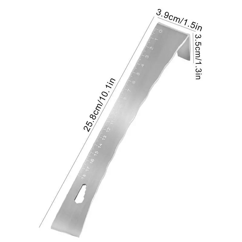 Grattoir à barre de levier multifonctionnel, extracteur d'ongles, petit outil à levier plat, ensemble de grattoir à barre de levier en acier inoxydable