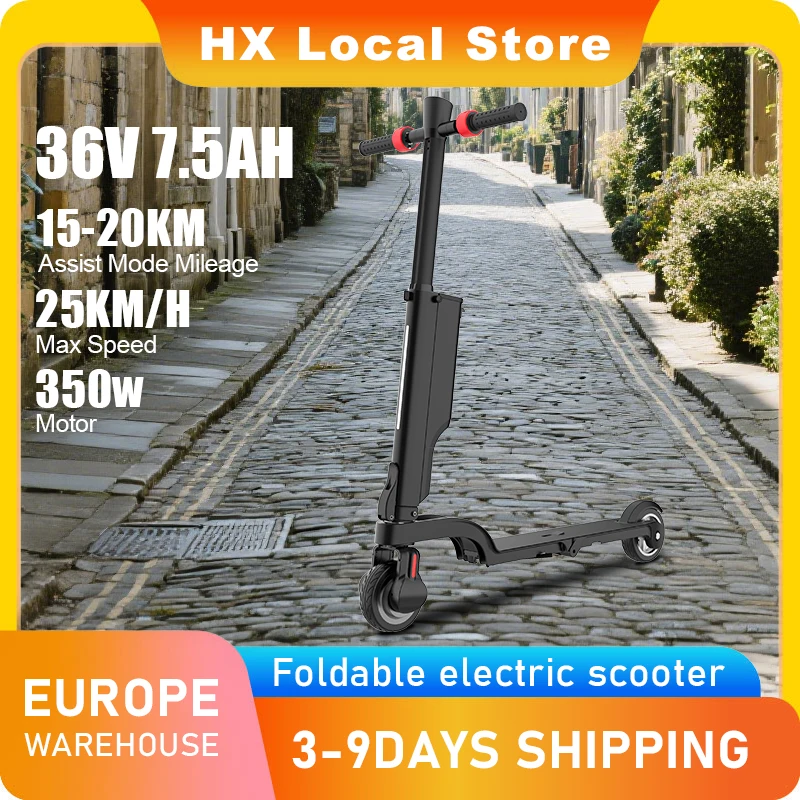 

HX X6 electric scooter EScooter 350W 25KM/H Electric scooters Foldable Electric Kick Scooters 5.5 Inch APP Smart adult e scooter