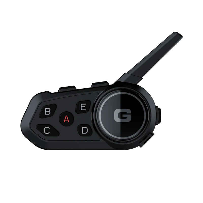 1200M Motorcycle  Intercom Helmet BT Earphone BT 5.1 IP67 Intercommunictor Speaker With 2 in 1 Microphone Support 6 Riders
