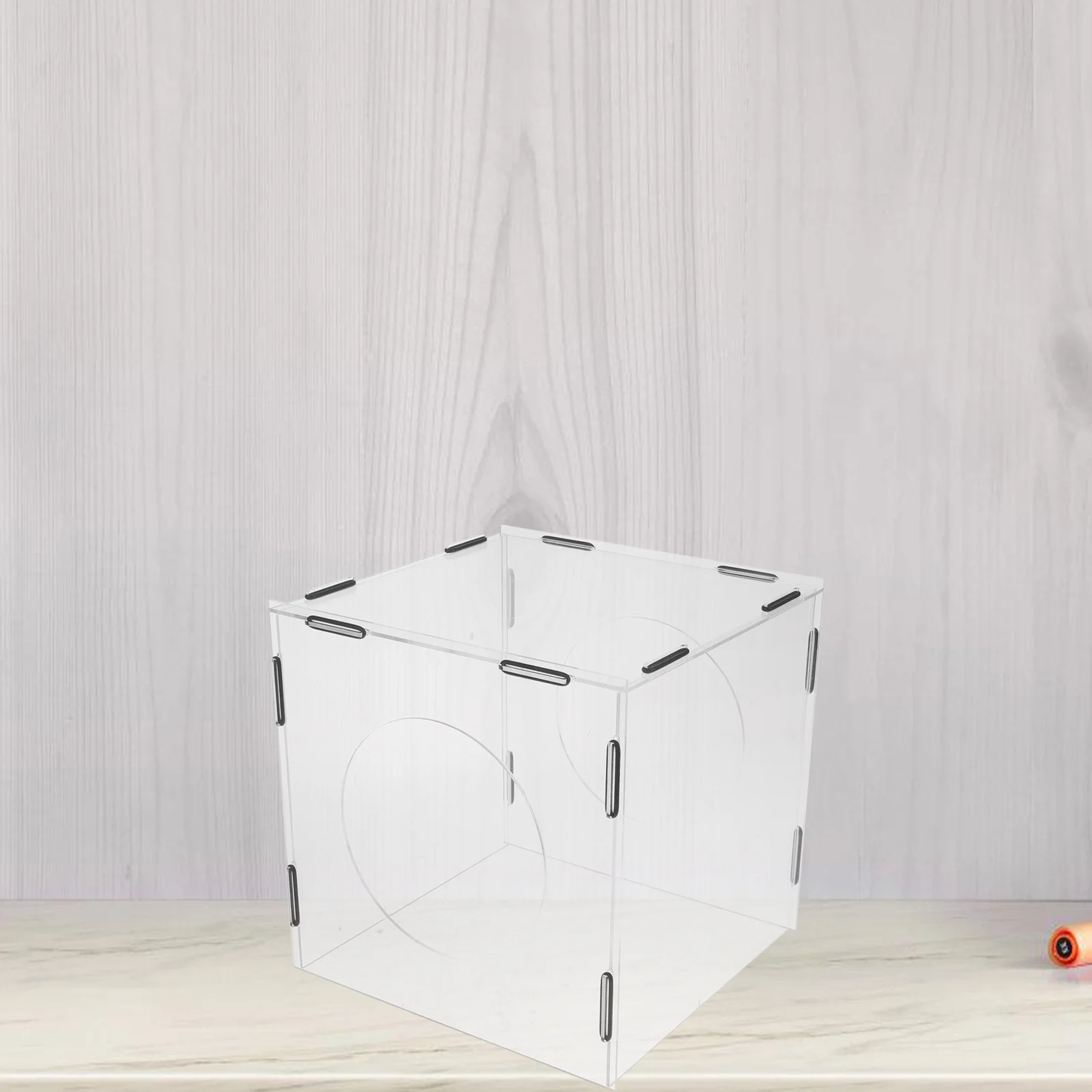 

Acrylic Dust Cover Polishing Box Clear Grinding Enclosure Lightweight Transparent Case for Stone Walnut Buffing Projects