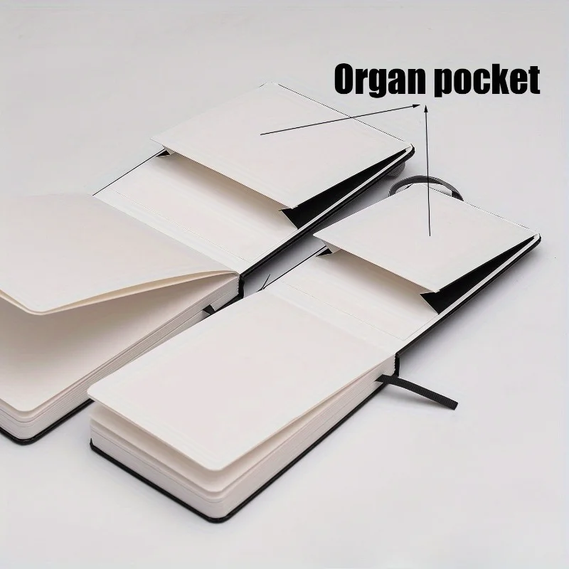 Wood Pulp Watercolor Paper Pocket Carry Journal | 3.7*5.5'＆6.38*4.92