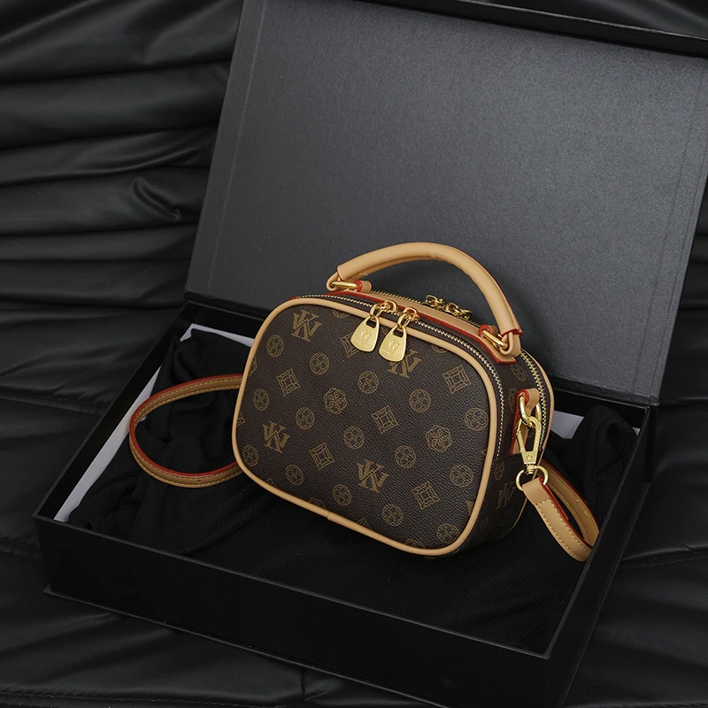 Bolsa de couro inspirada no vintage para mulheres elegante bolsa crossbody estilo designer bolsa de ombro feminina