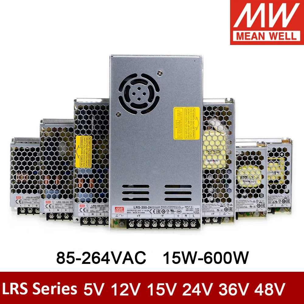 MEAN WELL LRS-50-5 LRS-50-12 LRS-50-15 LRS-50-24 LRS-50-36 LRS-50-48 85-264VAC/120-370VD Single Output Switching Power Supply