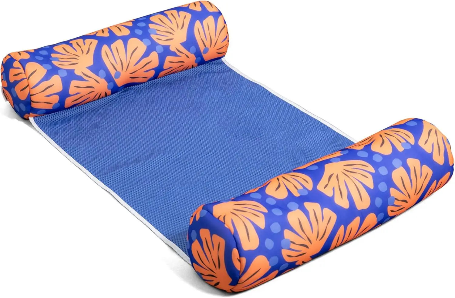 

No Inflation Pool Float with Armrests, Quick-Dry Mesh, Cup Holder for Relaxing Summer Fun