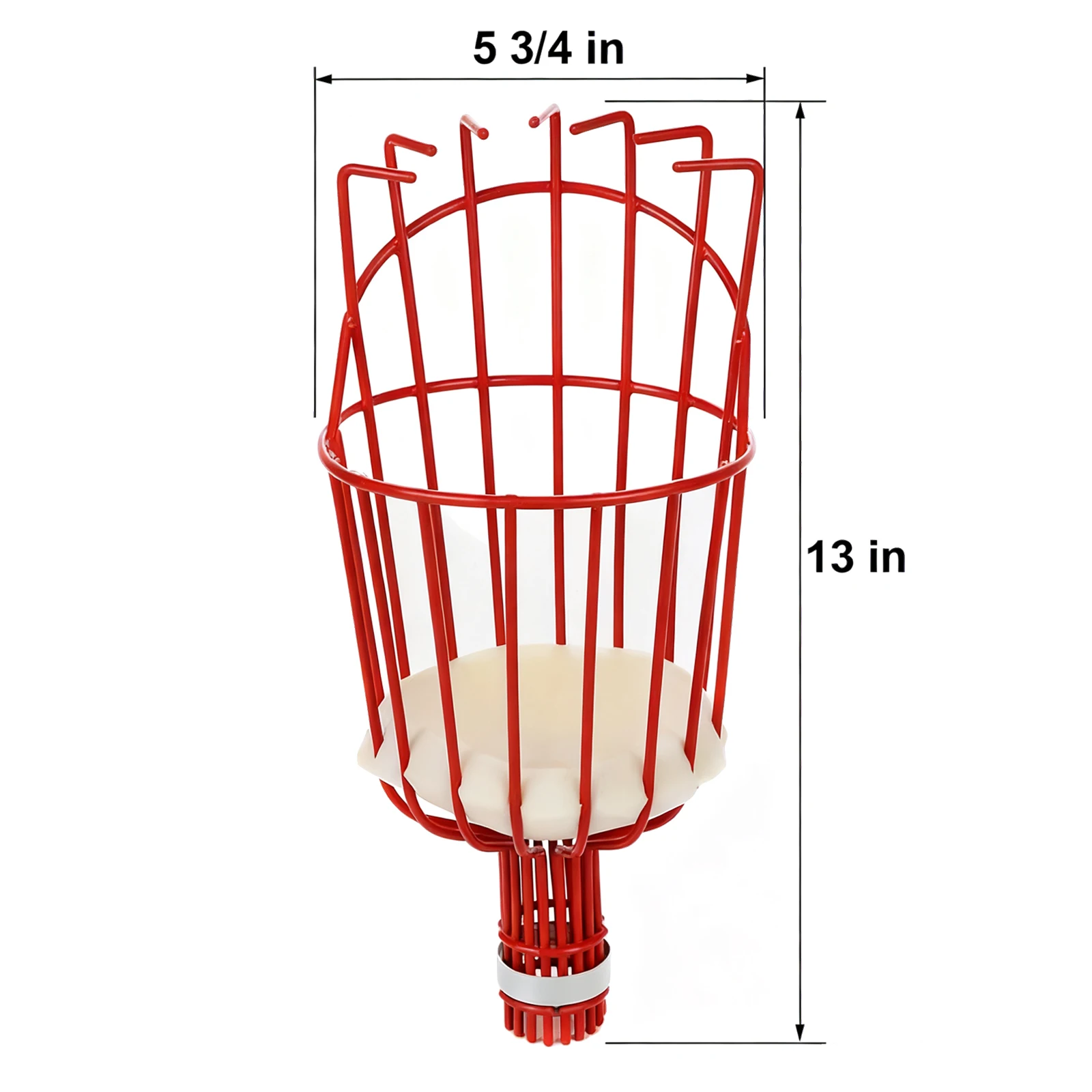 TSES Extendable Fruit Picker Harvester Pole with Basket Adjustable Long Reach Garden Fruit Harvesting Pole Harvesting Tool