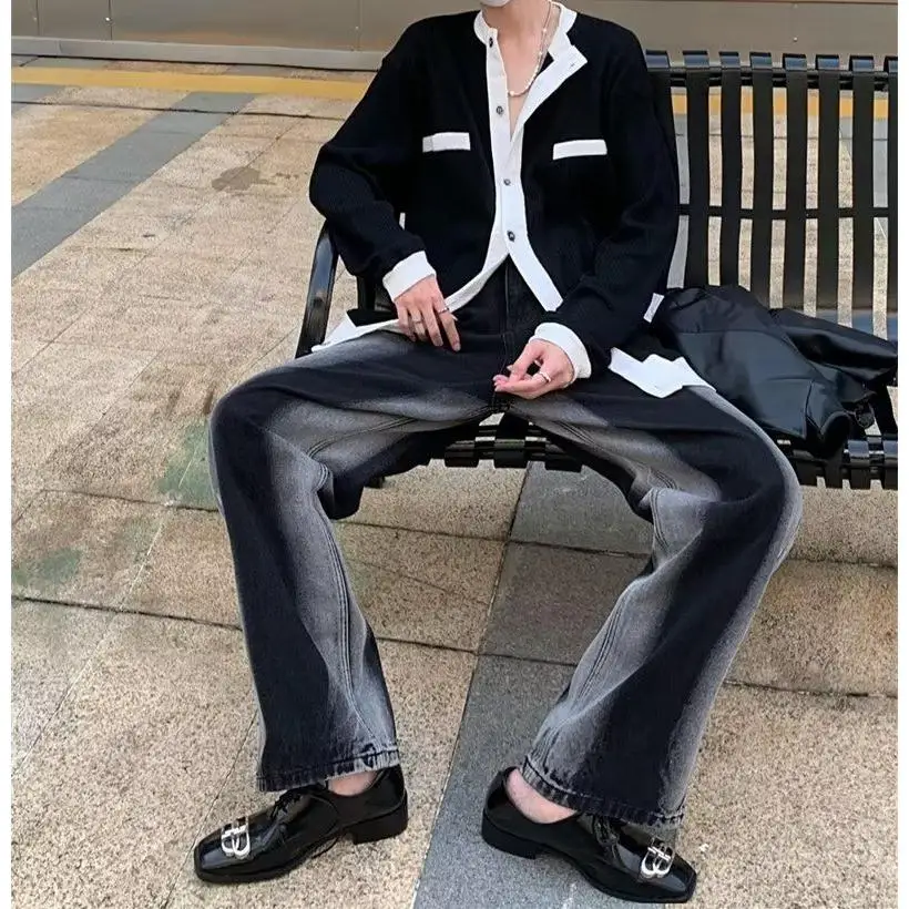 

Мужской свитер Thiened на осень-зиму, свободный крой, корейский повседневный вязаный свитер, модная зимняя верхняя одежда Lazy Sle