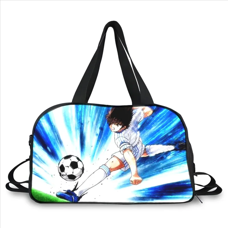 Anime Captain Tsubasa 3D printing fashion trend bolsa de mensajero portátil de gran capacidad multifunción, bolsa de viaje