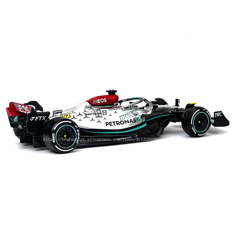 Bburago 1:43 2022 F1 Mercedes-AMG Team W13 #44 Hamilton #63 Russell Alloy Luxury Vehicle Diecast Cars Model Toy