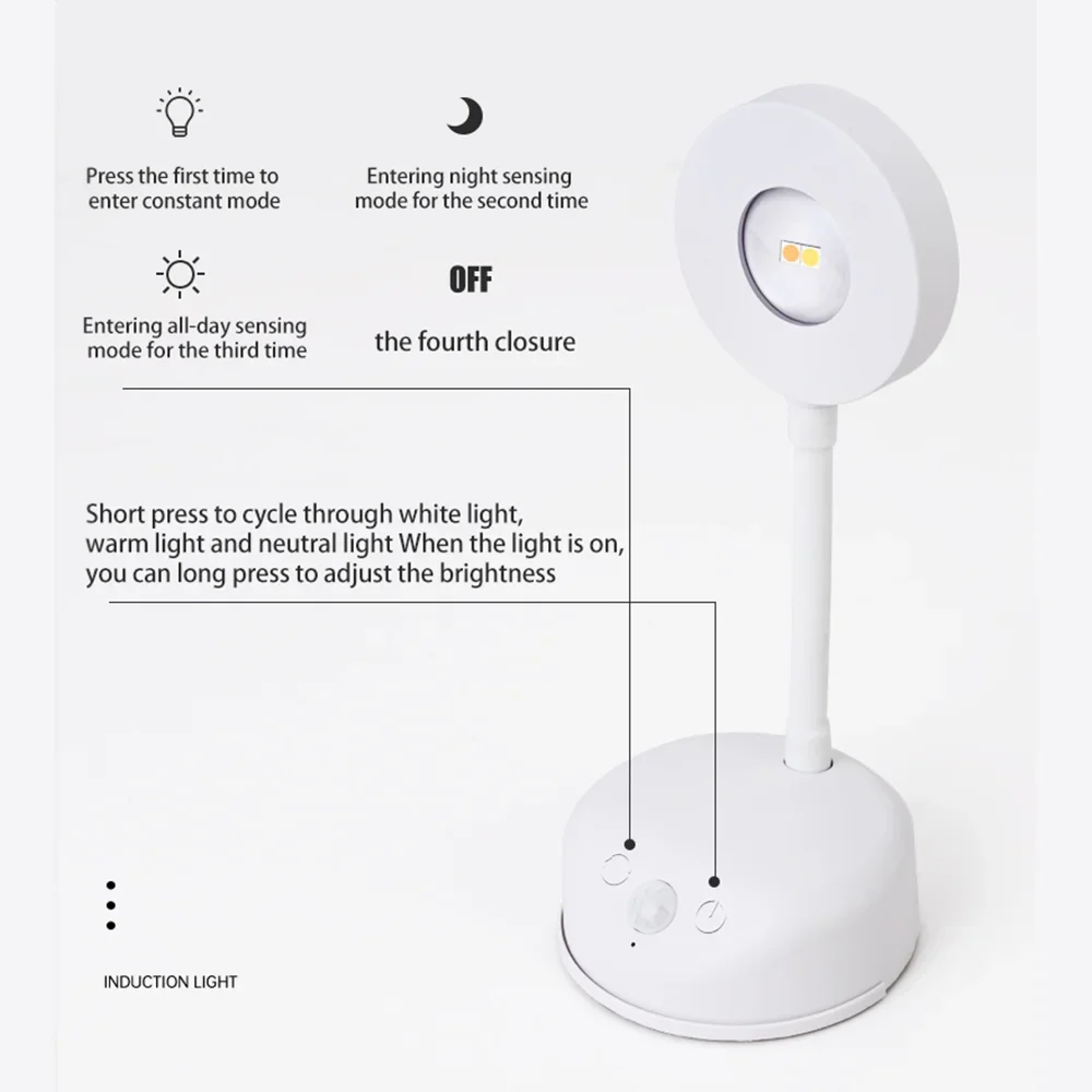 أضواء كاشفة USB قابلة للشحن ذكي استشعار الإنسان اللاسلكية الجدار الخفيفة عكس الضوء Led الأضواء للإضاءة لوحات الصور