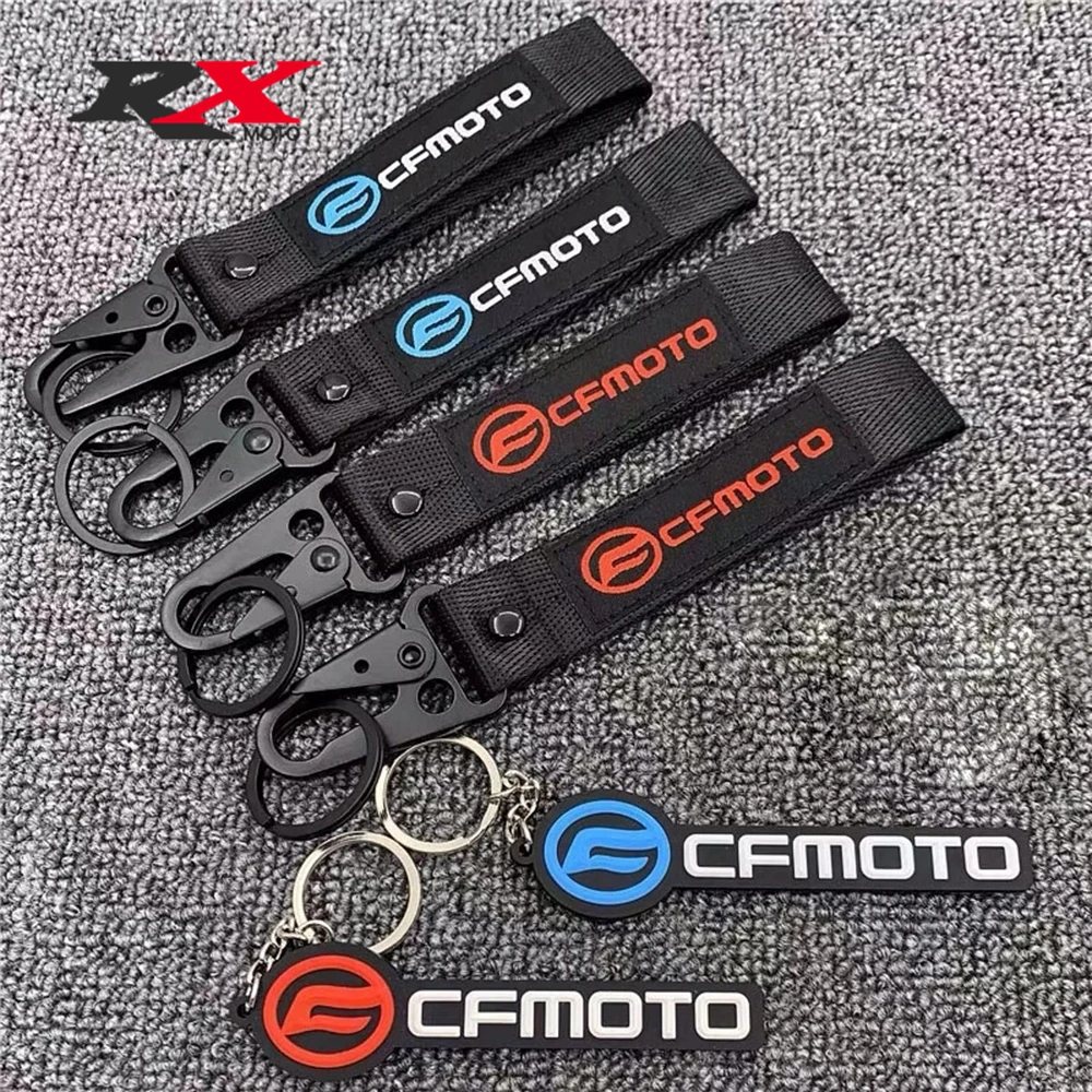 

Motorcycle Accessories Keychain Keyring Key Ring Chain Tag Strap For cfmoto CFMOTO X6 X8 500 ATV 150 250 400 650 MT NK GT