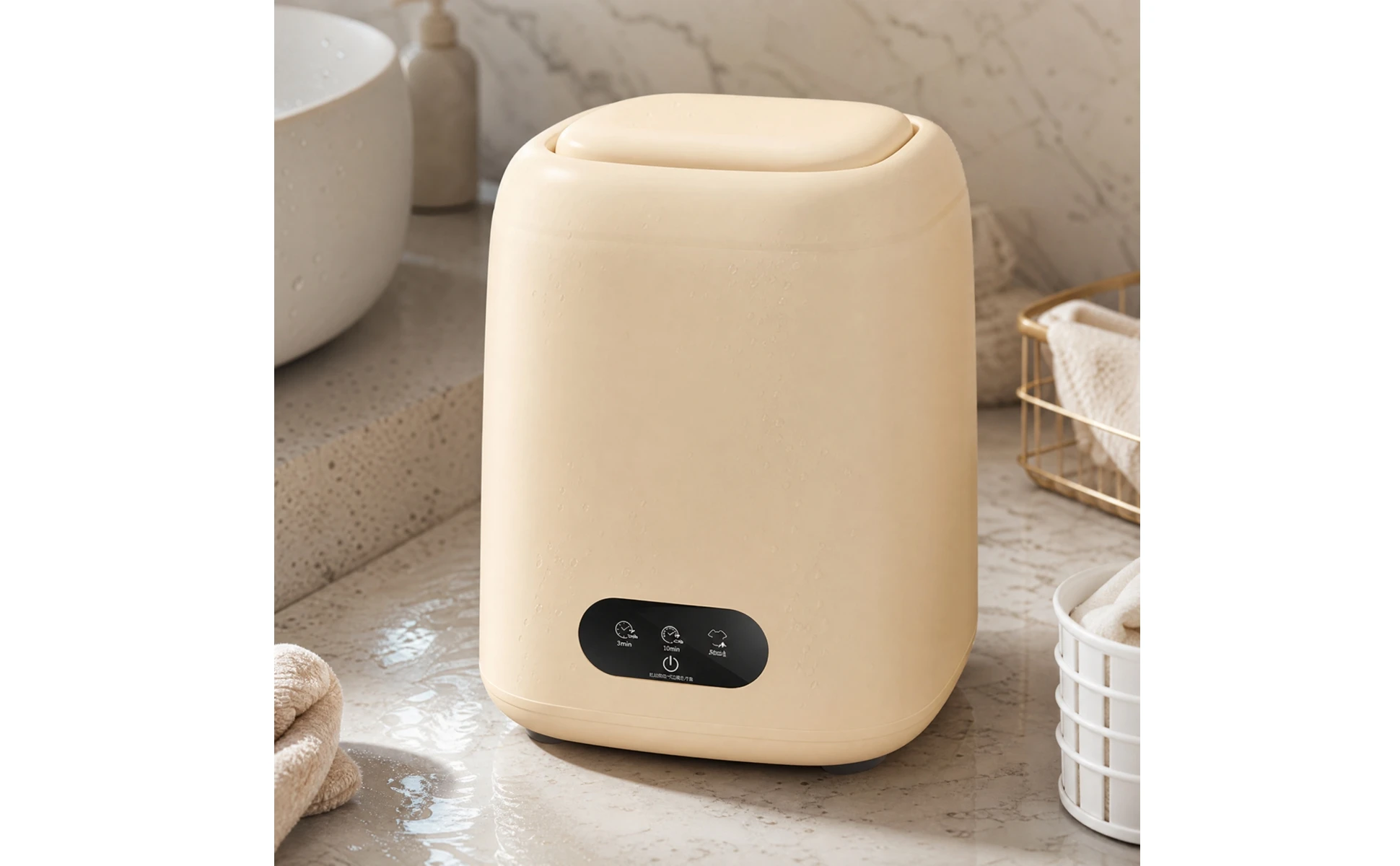 Semi-Automatic Mini Washing Machine Space-Saving Semi-Automatic Washing Machine Mini Washer with Centrifuge Function