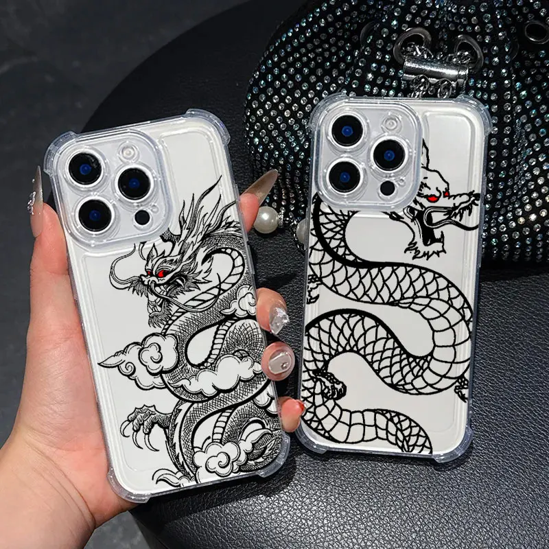 

Dragon Line Art Pattern Phone Case For Samsung Galaxy A57 A56 A36 A37 A55 A54 A52 A35 A34 A17 A16 A15 A07 A06 Soft Clear Cover