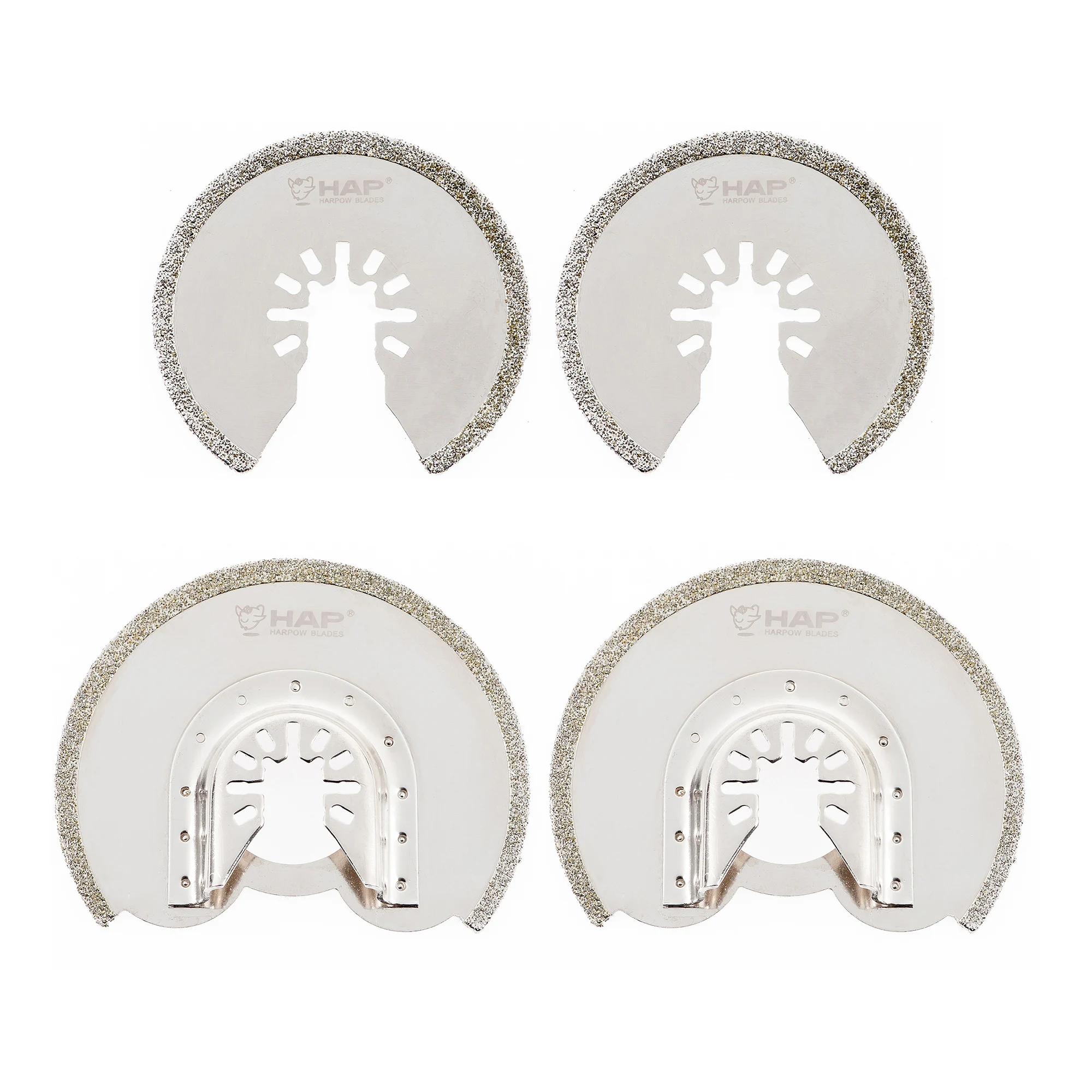 

4PCS Circular Diamond Oscillating Saw Blade Set Diamond Grit for Cutting and Removing Tile Grount Marble Granite Stone HAP TOOLS