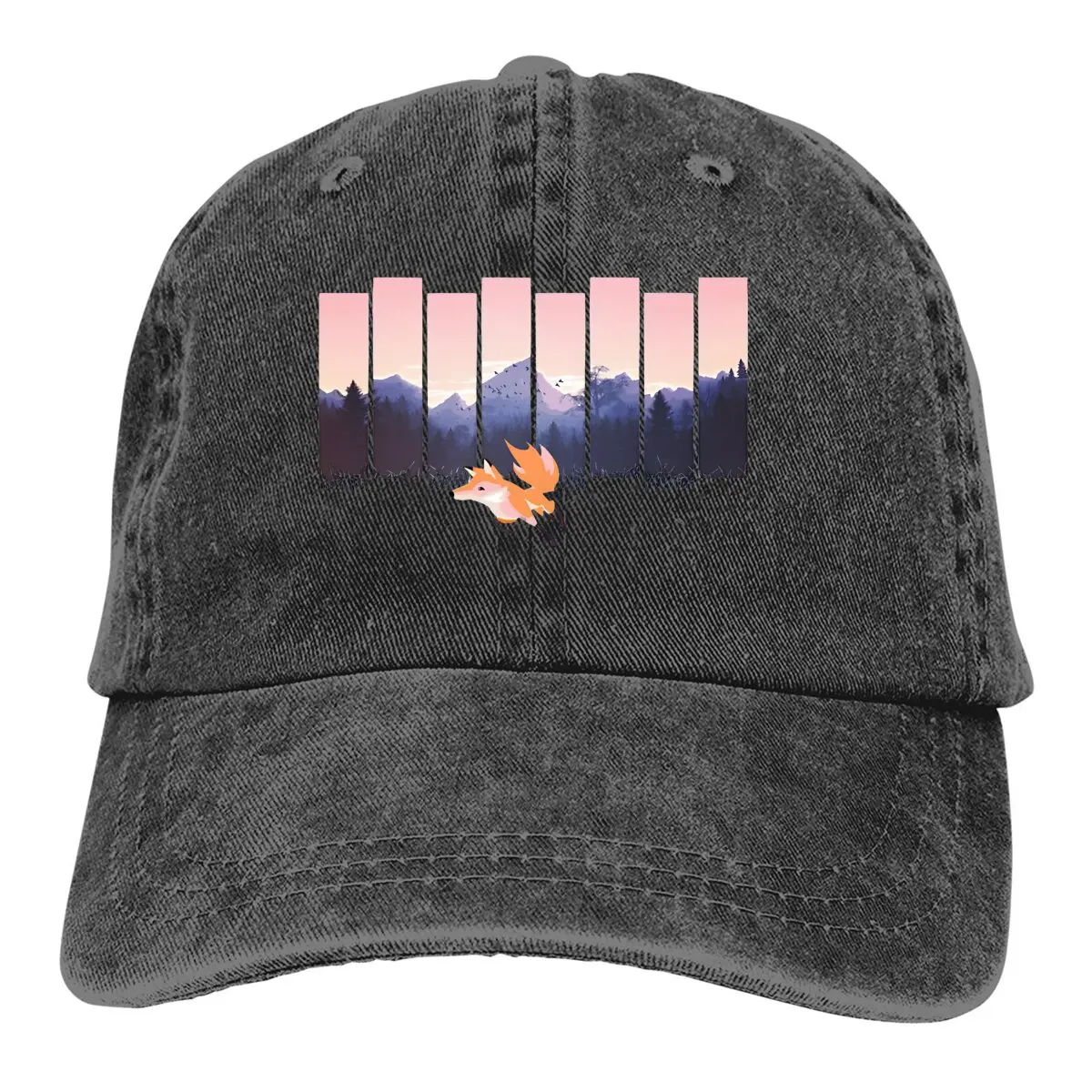 Running Baseball Cap Men Hats Women Visor Protection Snapback A Fox In The Wild Caps